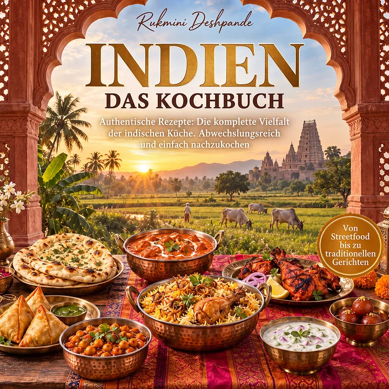 Cover: Indien Kochbuch – Authentische Rezepte